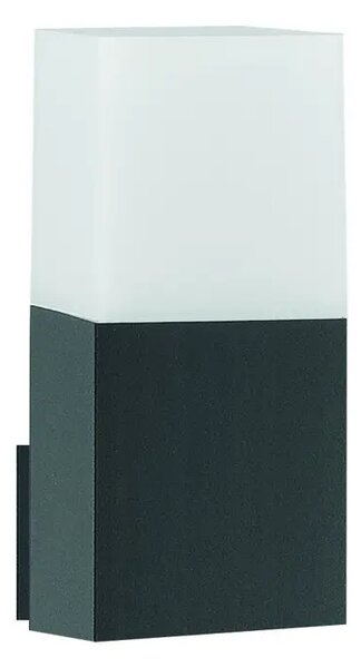 ZUNANJA STENSKA SVETILKA V STIKU E27 12W/IP54/TEMNO SIVA NL713412