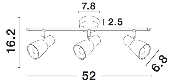 JAVNI REFLEKTOR E14 IP20/SATEN NIKEL 3X NL667003