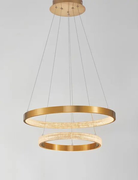 VISEČA LED SVETILKA PRESTON 62W/3000K/3113lm/DIMM/IP20/ANTIČNO ZLATA NL9862852