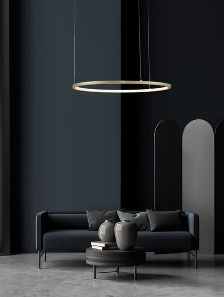 VISEČA LED SVETILKA TARQUIN 37W/3000K/1274lm/DIMM/IP20/MEDENINASTA ZLATA NL9345602