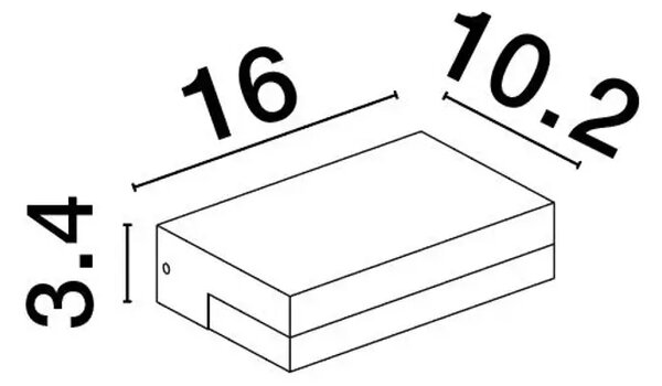 ZUNANJA STENSKA SVETILKA PURE LED 6W/3000K/299lm/IP65/ANTRACIT NL9492560