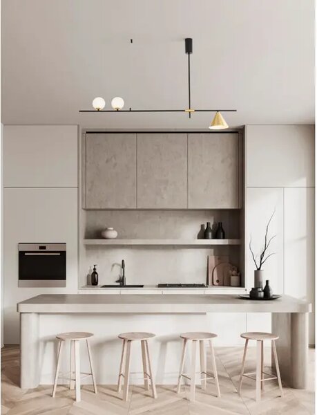 VISEČA SVETILKA SWAY E27 /IP20/ ČRNO-ZLATA MEDENINA NL9501237