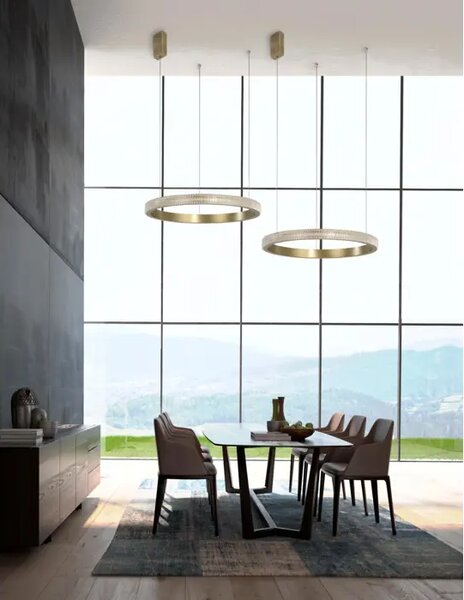 VISEČA LED SVETILKA ORLANDO 23W/3000K/1265lm/IP20/ANTIČNA MEDENINA NL86016803