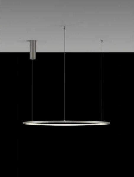 VISEČA LED SVETILKA TARQUIN 46W/3000K/1708lm/DIMM/IP20/BRUŠENA SREBRNA NL9345607
