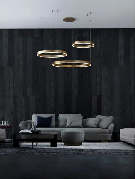 Viseča LED svetilka z motivom 140W/3000K/7840lm/DIMM/IP20/ZLATA NL9530190