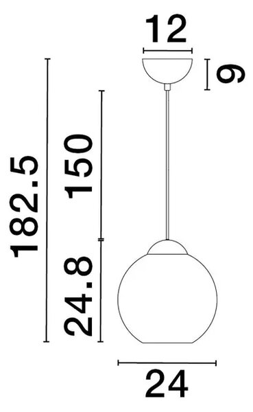 VISEČA SVETILKA MIDORI E27 /IP20/ ZLATA NL9009240