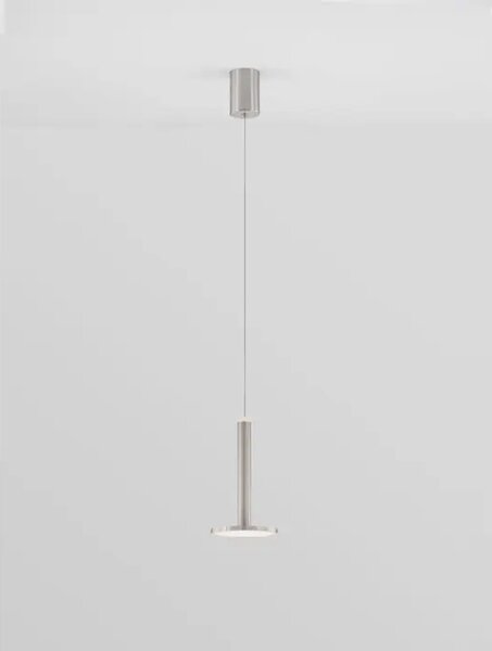 Viseča LED svetilka PALENCIA 10W/3000K/517lm/IP20/SATENASTI NIKEL NL9695227