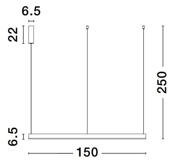 Viseča LED svetilka z motivom 80W/2700-6000K/6000lm/DIMM/IP20/ ČRNA NL9530222