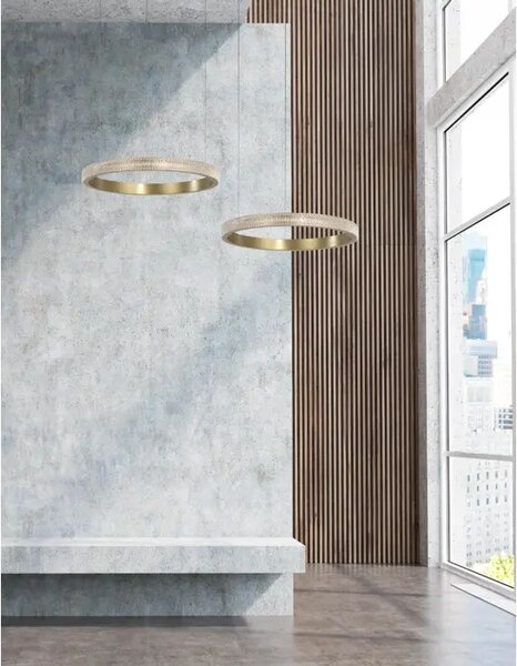VISEČA LED SVETILKA ORLANDO 18W 3000K 102 0lm/IP20/ANTIČNA MEDENINA NL86016804