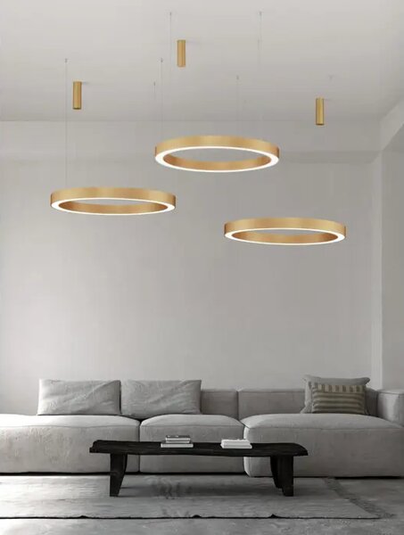 VISEČA LED SVETILKA MORBIDO 80W/2700-4000K/4373lm/DIMM/IP20/MEDENINSKO ZLATA NL9345646