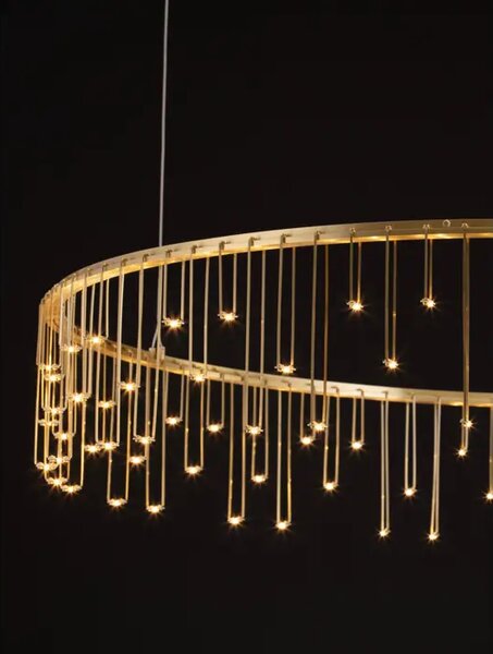 Viseča svetilka STELLAR LED/3000K/36W/3073Lm/ZLATA NL9186978