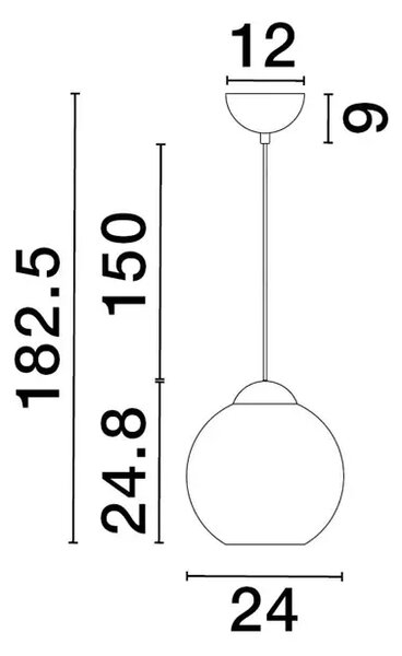 VISEČA SVETILKA MIDORI E27 /IP20/MAT ČRNA NL9009242