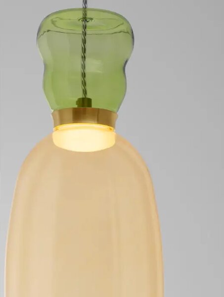 PLUMA LED VISEČA SVETILKA /3000K/9W/914Lm/ZLATA, ZELENA IN RDEČA NL9030546