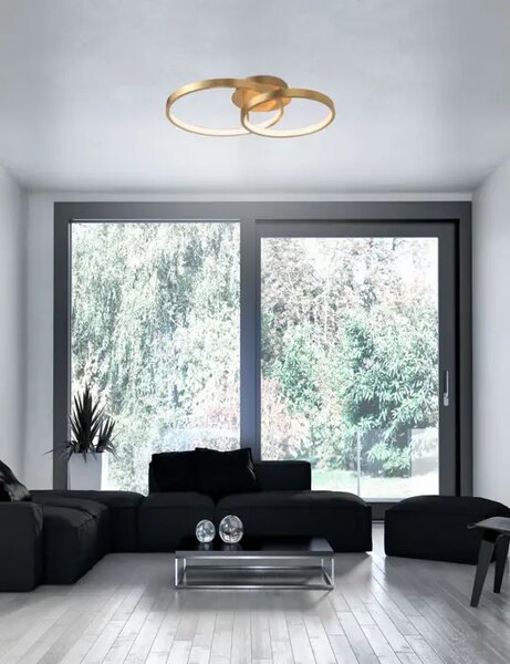 STROPNA SVETILKA LEON LED 42W/3000K/3529lm/IP20/ ZLATA NL8100282