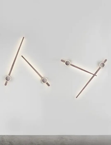 KEDO STENSKA SVETILKA LED 18W/3000K/750lm/IP20/RJAVA NL9190618