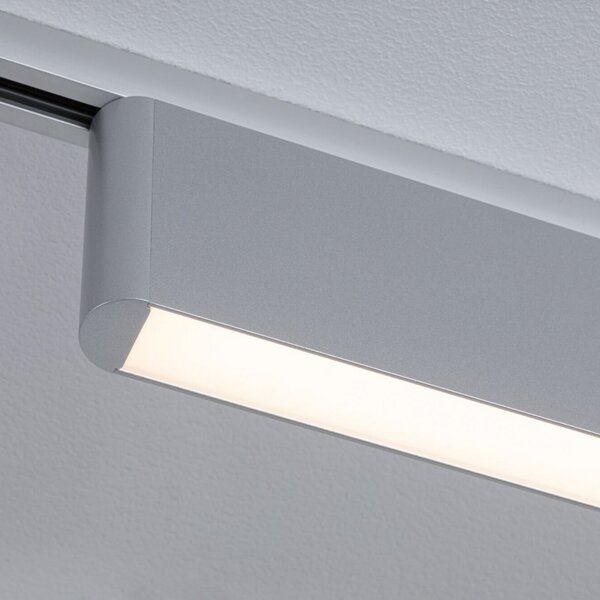 Paulmann URail LED-železniška svetilka Ceris, krom, 3.000 K, 37 cm, zatemnjen, Kovinska, Dnevna soba / jedilnica, Aluminij, Sodobni