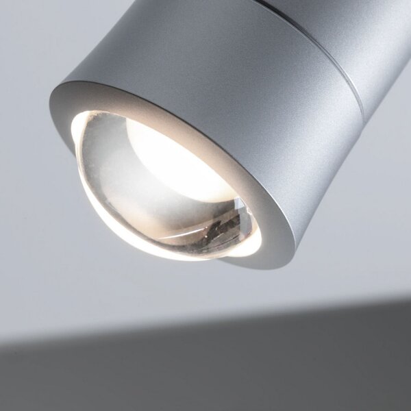 Paulmann URail Smart LED-žaromet za tirnico Tarie, krom, CCT, RGB, zatemnjen, Kovinska, Dnevna soba / jedilnica, Plastika, Sodobni