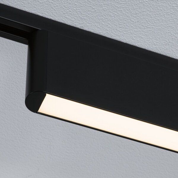 Paulmann URail LED-železniška svetilka Ceris, črna, 3.000 K, 37 cm, zatemnjen, Črna, Dnevna soba / jedilnica, Aluminij, Sodobni