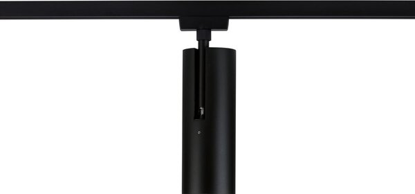 Paulmann URail LED-žaromet za tirnico Theron, črn, 3.000 K, Ø 6 cm, zatemnjen, Črna, Dnevna soba / jedilnica, Plastika, Sodobni
