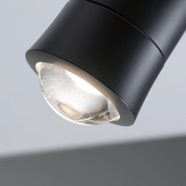 Paulmann URail Smart LED-železniški reflektor Tarie, črn CCT RGB, zatemnjen, Črna, Dnevna soba / jedilnica, Plastika, Sodobni
