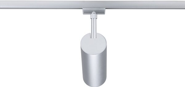 Paulmann URail LED-žaromet za tirnico Theron, krom 4.000 K Ø 6 cm, zatemnjen, Kovinska, Dnevna soba / jedilnica, Plastika, Sodobni