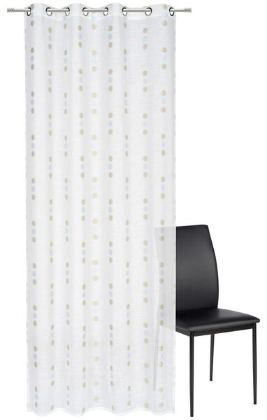ZAVESA Z OBROČKI prosojno 140/280 cm