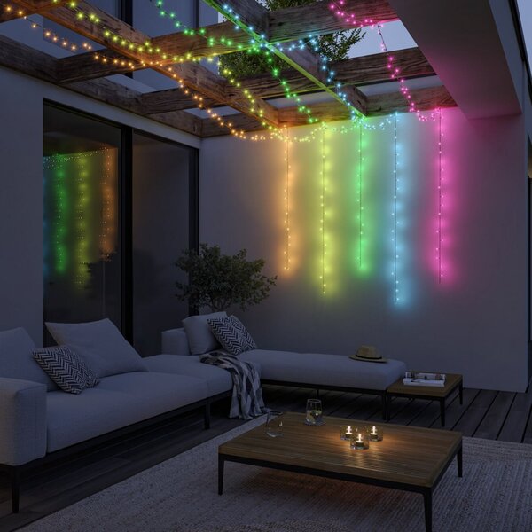 Paulmann Plug & Shine Smart svetlobna veriga Yuna 5 m RGB, črna, zatemnjen, Črna, Plastika, Sodobni