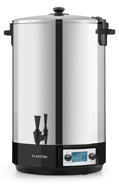 Klarstein KonfiStar 50, digital, lonec za konzerviranje, avtomat za tople napitke, 50 l, 100°C, 180 min, 2500 W