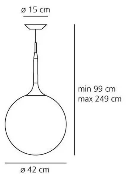 Viseča svetilka CASTORE 42, 2218 lm AR1051010A