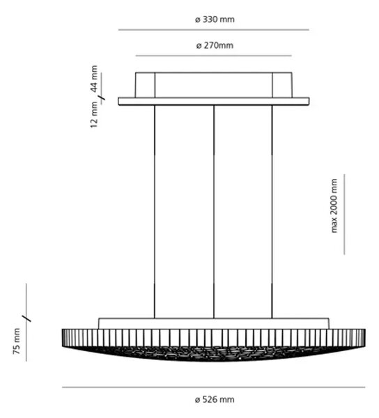 VISEČA SVETILKA CALIPSO 2700K AR0213W10A