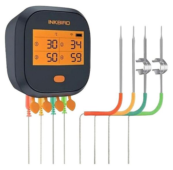 Termometer za žar INK BIRD INKBIRD WiFi IBBQ-4T (Merilno območje od 0 do 300 °C)