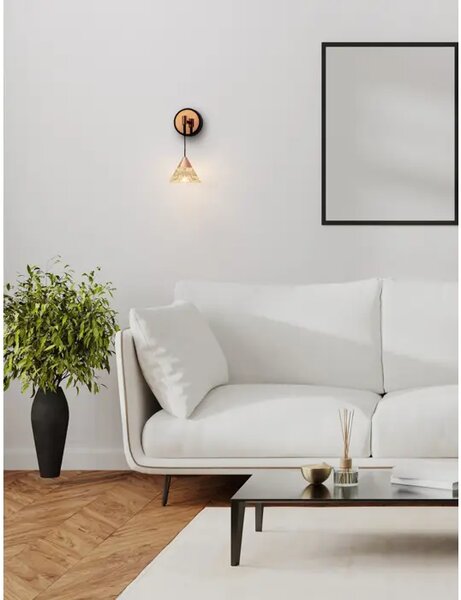 PALUZ STENSKA SVETILKA LED/3000K/7W/345Lm/ ČRNO IN ROZA ZLATO NL9186962