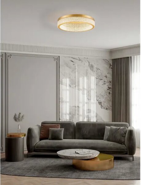 STROPNA SVETILKA KINARA LED /3000K/70W/3666Lm/ PLATINASTO ZLATA NL9019741