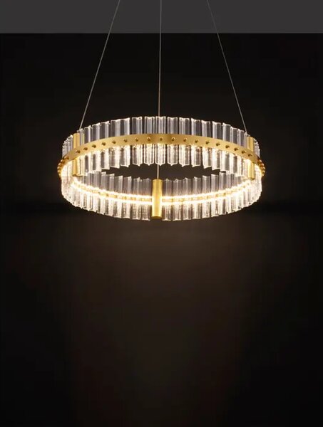 VISEČA LED SVETILKA KEZO/3000K/45W/4679Lm/PLATINASTO ZLATA NL9019733
