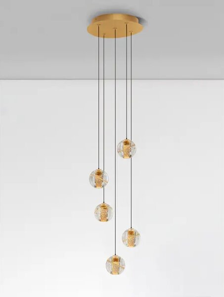 Viseča LED svetilka LICIO/3000K/16W/832Lm/ZLATA NL9186960