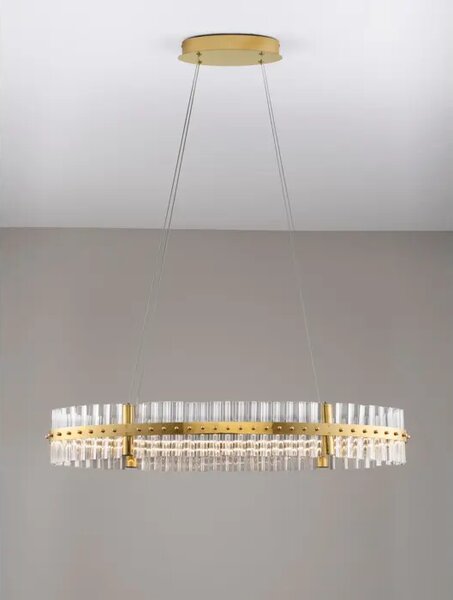 KEZO VISEČA LED SVETILKA/3000K/45W/4402Lm/PLATINASTO ZLATA NL9019736