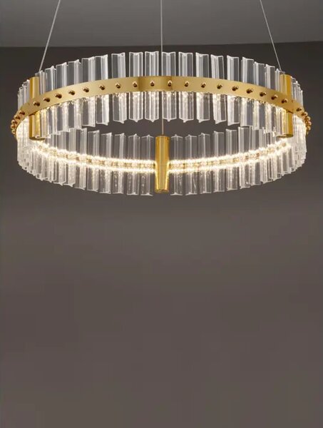 VISEČA LED SVETILKA KEZO/3000K/45W/4679Lm/PLATINASTO ZLATA NL9019733