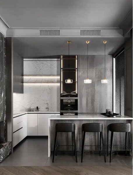 VISEČA LED SVETILKA KEROS/3000K/6W/394Lm/PLATINASTO ZLATA NL9695278