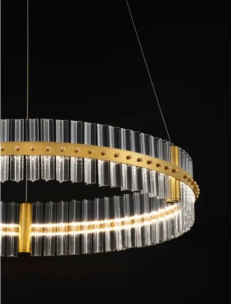 KEZO VISEČA LED SVETILKA/3000K/56W/6339Lm/PLATINASTO ZLATA NL9019734