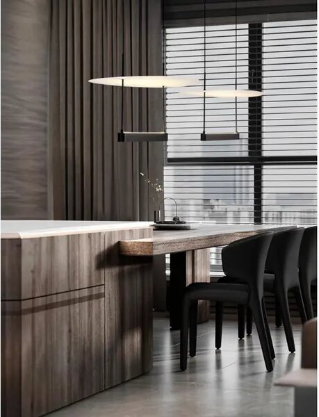 Viseča LED svetilka DIONA, 3000K, 29W, 1650Lm, črno-bela NL9580671