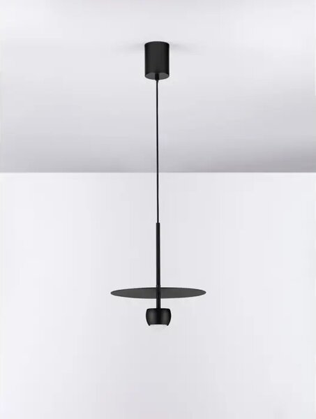 VISEČA LED SVETILKA EDEM/3000K/8W/590Lm/ČRNA NL9870043