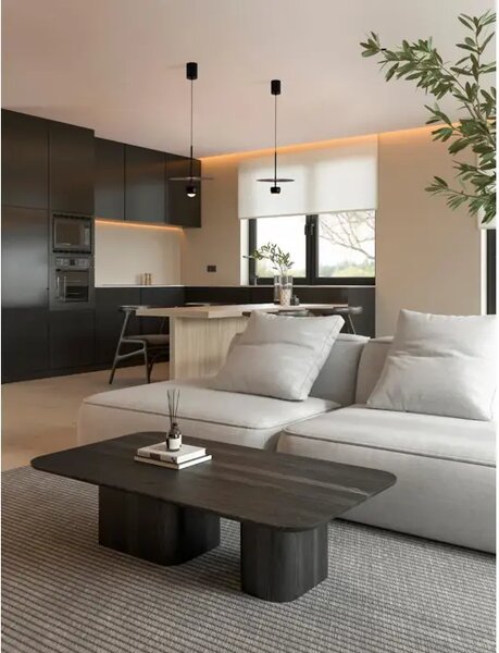 VISEČA LED SVETILKA EDEM/3000K/8W/590Lm/ČRNA NL9870043