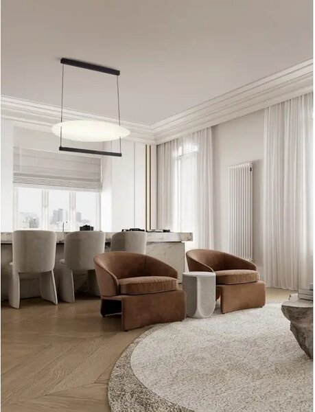 VISEČA LED SVETILKA DIONA/2700K/55W/3600Lm/ČRNO-BELA NL9580573