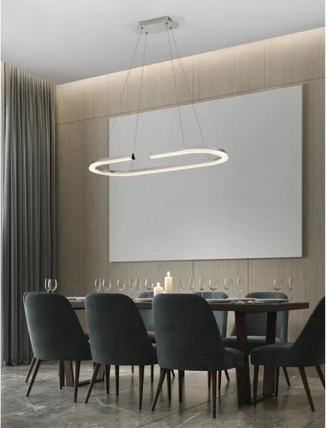 ELMO VISEČA LED SVETILKA/3500K/48W/2986Lm/KROMIRANA NL9019732