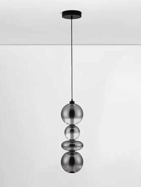 VISEČA LED SVETILKA BALLY/3000K/36W/4619Lm/ČRNA IN DIMLJENO SIVA NL9030556