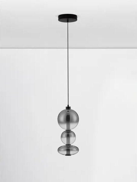 VISEČA LED SVETILKA BALLY/3000K/20W/2686Lm/ČRNA IN DIMNO SIVA NL9030555