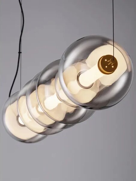 VISEČA LED SVETILKA BALLY/3000K/40W/5094Lm/ČRNA IN DIMNO SIVA NL9030557