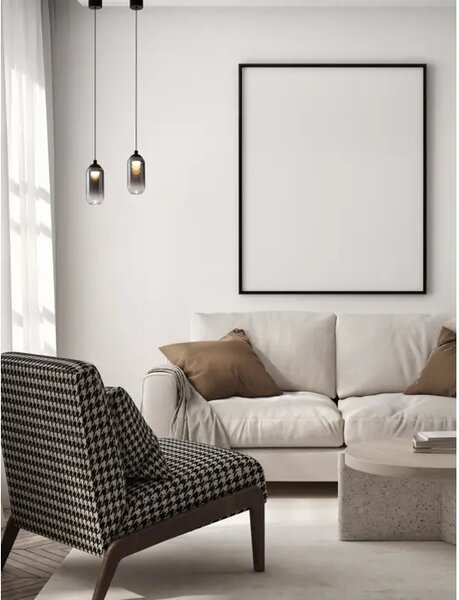 VISEČA LED SVETILKA KITA/3000K/6W/457Lm/ ČRNO ZA TEMPERATURO DIMA NL9236205
