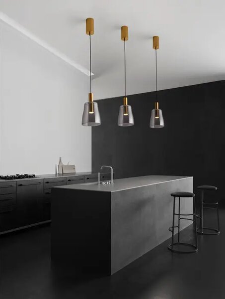 VISEČA LED SVETILKA IMATIA /3000K/7W/192Lm/MEDENINA ZLATA V DIMLJENA NL9236391