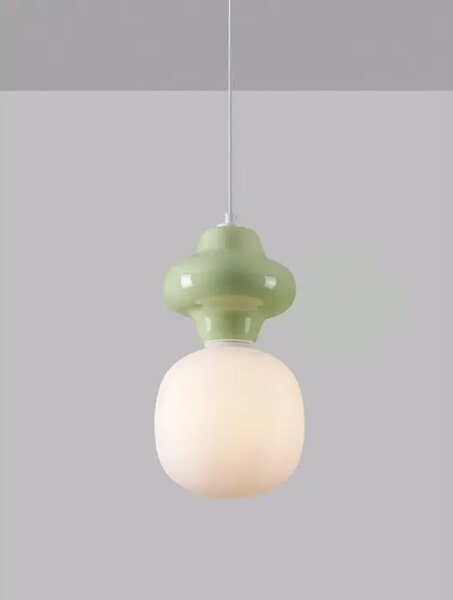 VISEČA LED SVETILKA CLIO E14/5W/ZELENO-BELA NL9009108